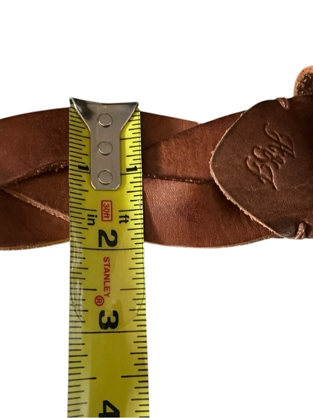Vintage Abercrombie & fitch braided leather tan leather bohemian western belt